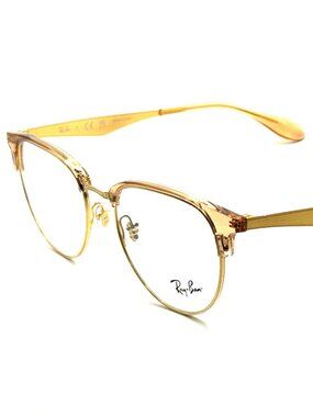 NEW RAY BAN RB 6396 3132 Brown On Gold Unisex Eyeglasses 53mm 19 145